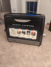 Nostalgia Bacon Express BCN6BK Grill - Black, Tested and Working