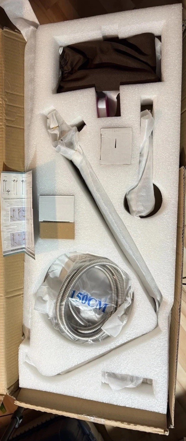 Faucet System, 8" Rainfall Shower Head And Handhel