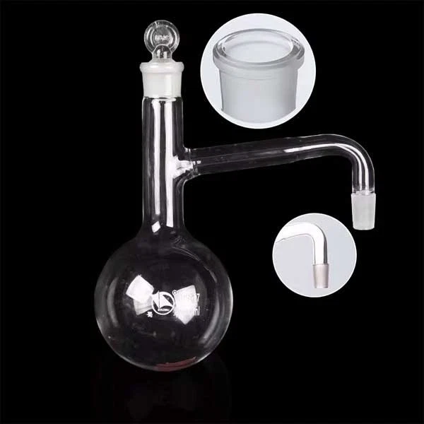 100ml-1000ml Distilling Flask Borosilicate Lab Glass with Side Arm Supply - Image 4 of 4