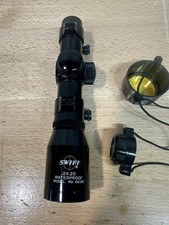 Swift Handgun Scope 2x20 Used Model # 663B Made In Korea With Mounts