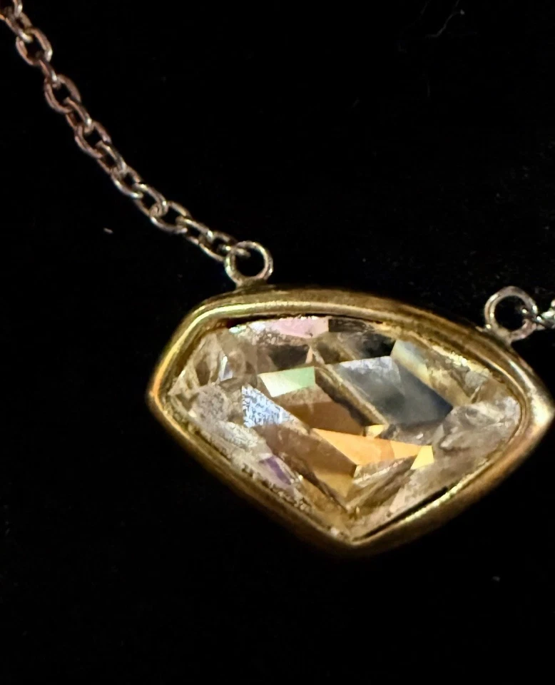 Collar Silpada Plata de Ley 925 con Cristal de Swarovski Conjunto en Tono Dorado Foto 4 de 4