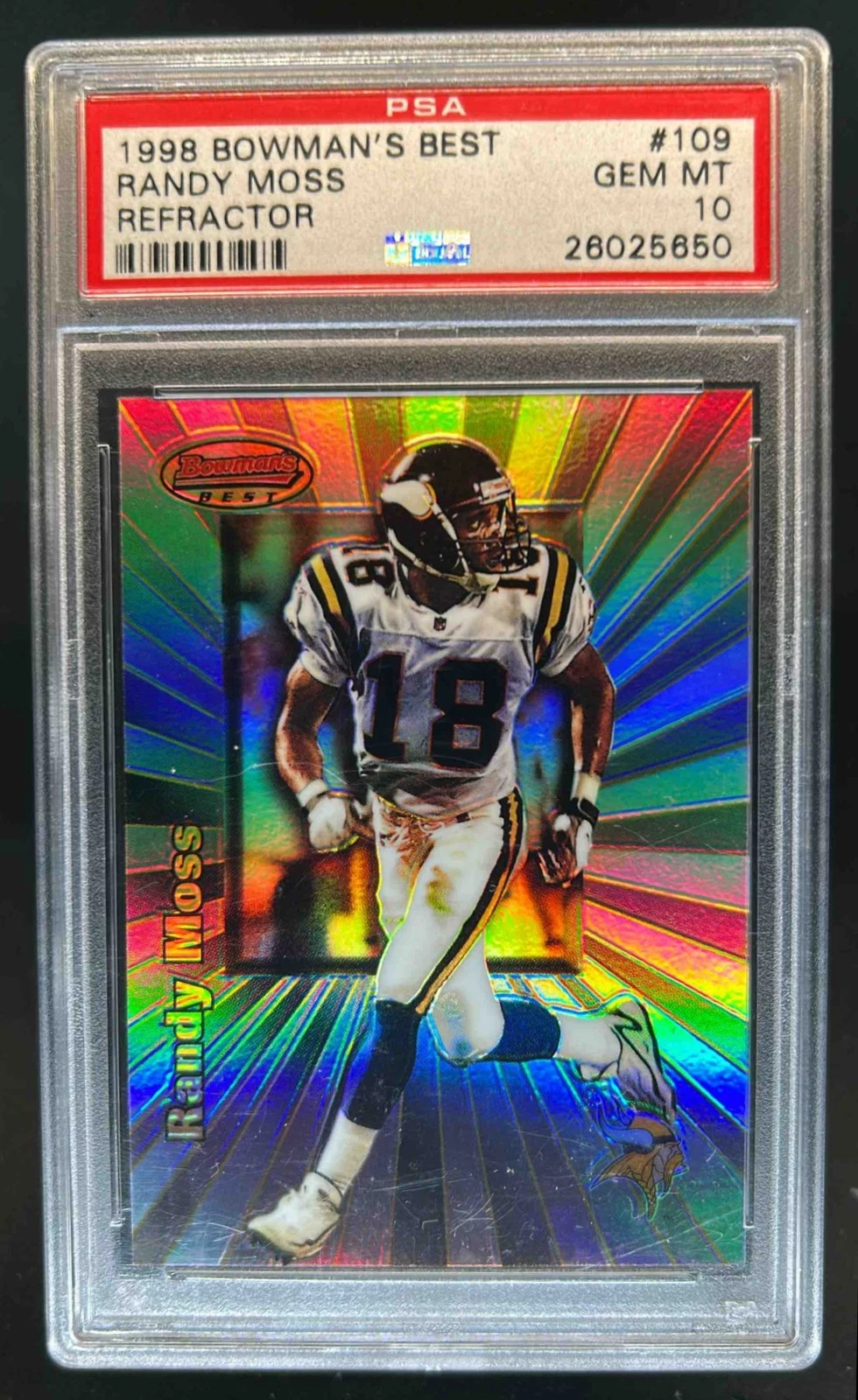 Randy Moss Bowman's Best #109 Refractor