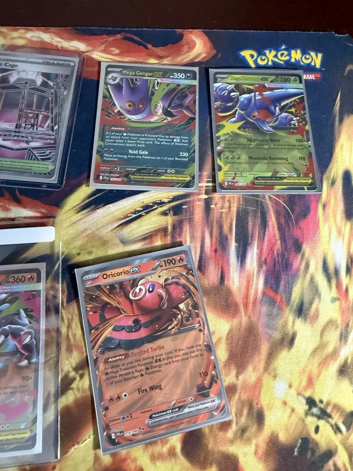 Pokémon Phantasmal Flames 批量 11 件 Mega 插图 罕见 全艺术 前教练 — 第 4/4 张图片