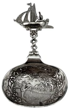 Antique Sterling Silver Miniature Souvenir Spoon