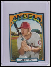 2021 Topps Heritage #72DC-2 Mike Trout 1972 Topps Die Cuts