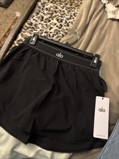 ALO Yoga Point Match Skirt Medium Black