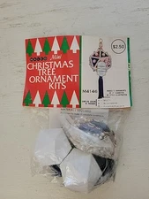 Vintage Walco Push Pin Sequin Beaded Christmas Ornament Kit #M4146