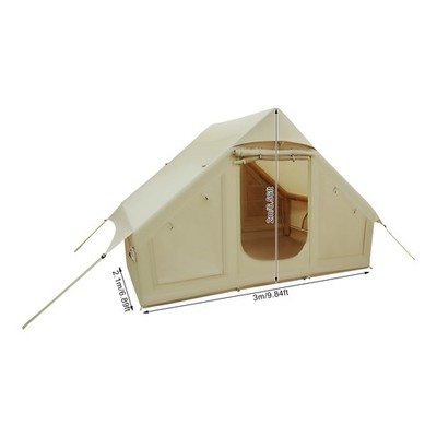 Outdoor Inflatable Camping Tent with Hand Pump and Storage Bag for 3-4 People