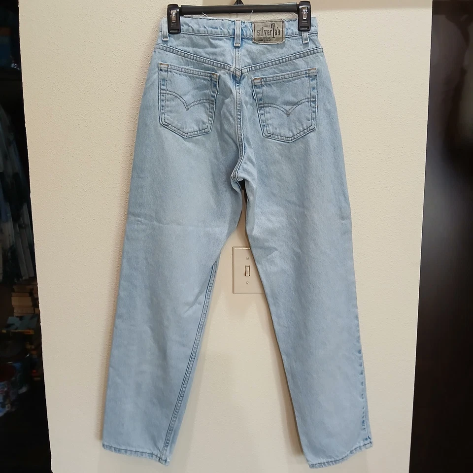 Vintage Levi’s SilverTab Jeans Womens Medium 5/6 Loose Fit Blue Denim Y2K Faded - Image 3 of 4