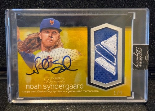 2018 Topps Dynasty 1/1 Noah Syndergaard Majestic Auto Jersey Patch Sealed Mets 