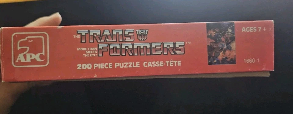 Rompecabezas Hasbro Transformers 1984 vintage 200 piezas #1660-1 ¡Completo! 11x17 Foto 3 de 4