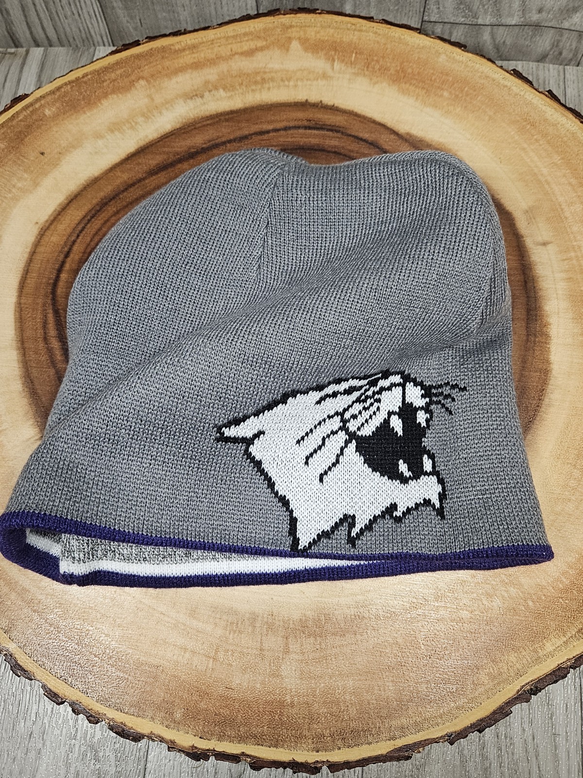 Northwestern Wildcats Reversible Winter Beanie Skully Hat Cap Adult Size OSFM