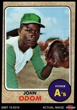 1968 Topps #501 Blue Moon Odom Athletics 3 - VG
