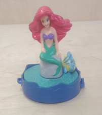 Disney The Little Mermaid Ariel and Flounder Figurine Blue Base Collectible