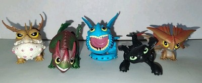 Lot of (5) How To Train Your Dragon Mini Dragons Figures Spin Master 2013 HTTYD