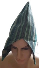 GREEN/BLACK/CREME COLOR CAP ASO OKE  FOR MEN/YOUTHS/COLLEGE STUDENTS. SIZE 23"
