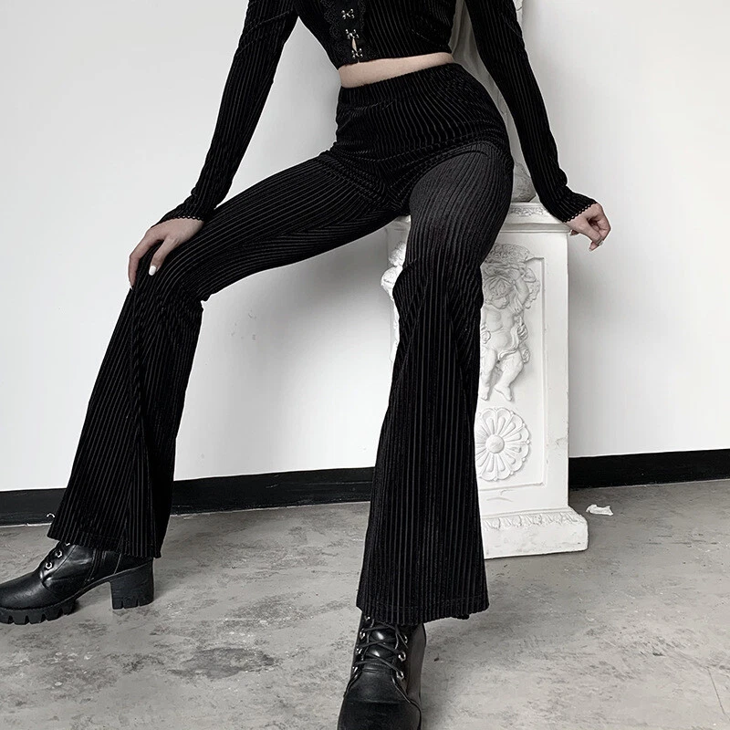 Pantalon velours évasé femme new arrivals
