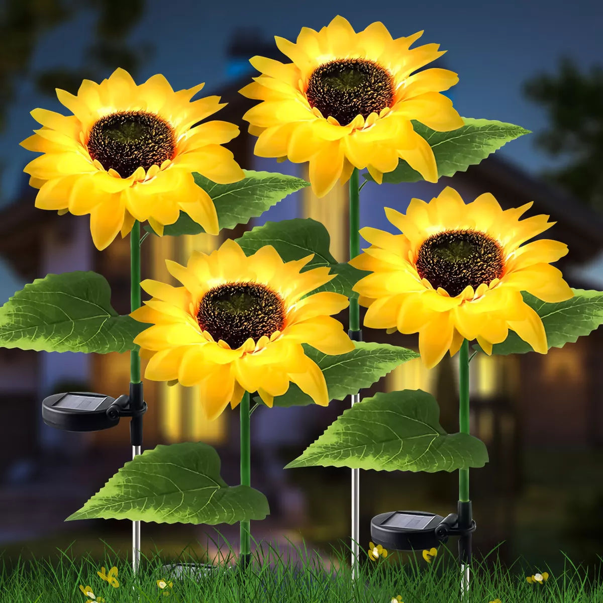 Solar cheap sunflower lights