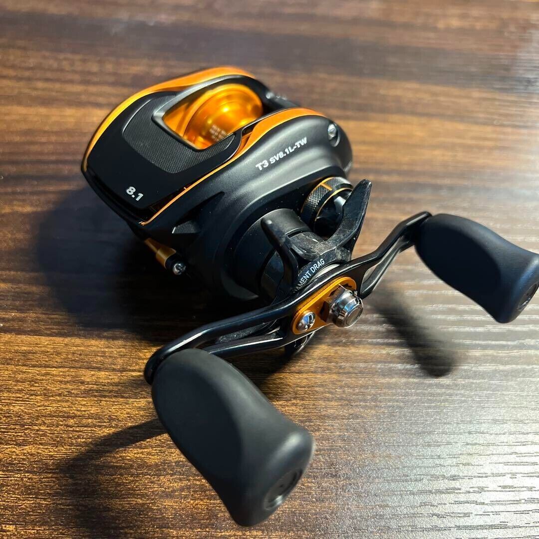 Daiwa T3 SV 8.1 L-TW Baitcast Reel left handle uesd fishing Reel used