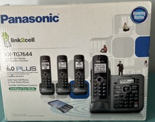 Panasonic KX-TG7644M,Dect 6. 0 PLUS Four Handsets Single Line Cordless Phone