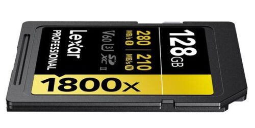 Lexar 128GB GOLD SDXC Memory Card Class 10 V60 UHS-II U3 Memory Card 280MB/S 4K - Picture 14 of 24