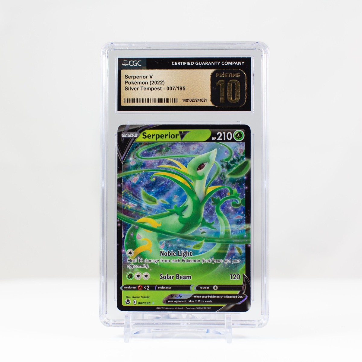 PSA10 ジャローダV CSR メイ SERPERIOR V Pokemon Card Serperior V CSR 084/068 s11a Incandescent