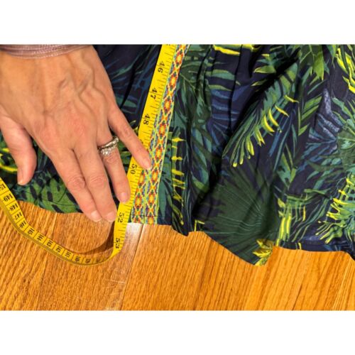 America & Beyond Tropical Print Maxi Dress Small Vacation Kaftan Spring Break - Picture 6 of 8