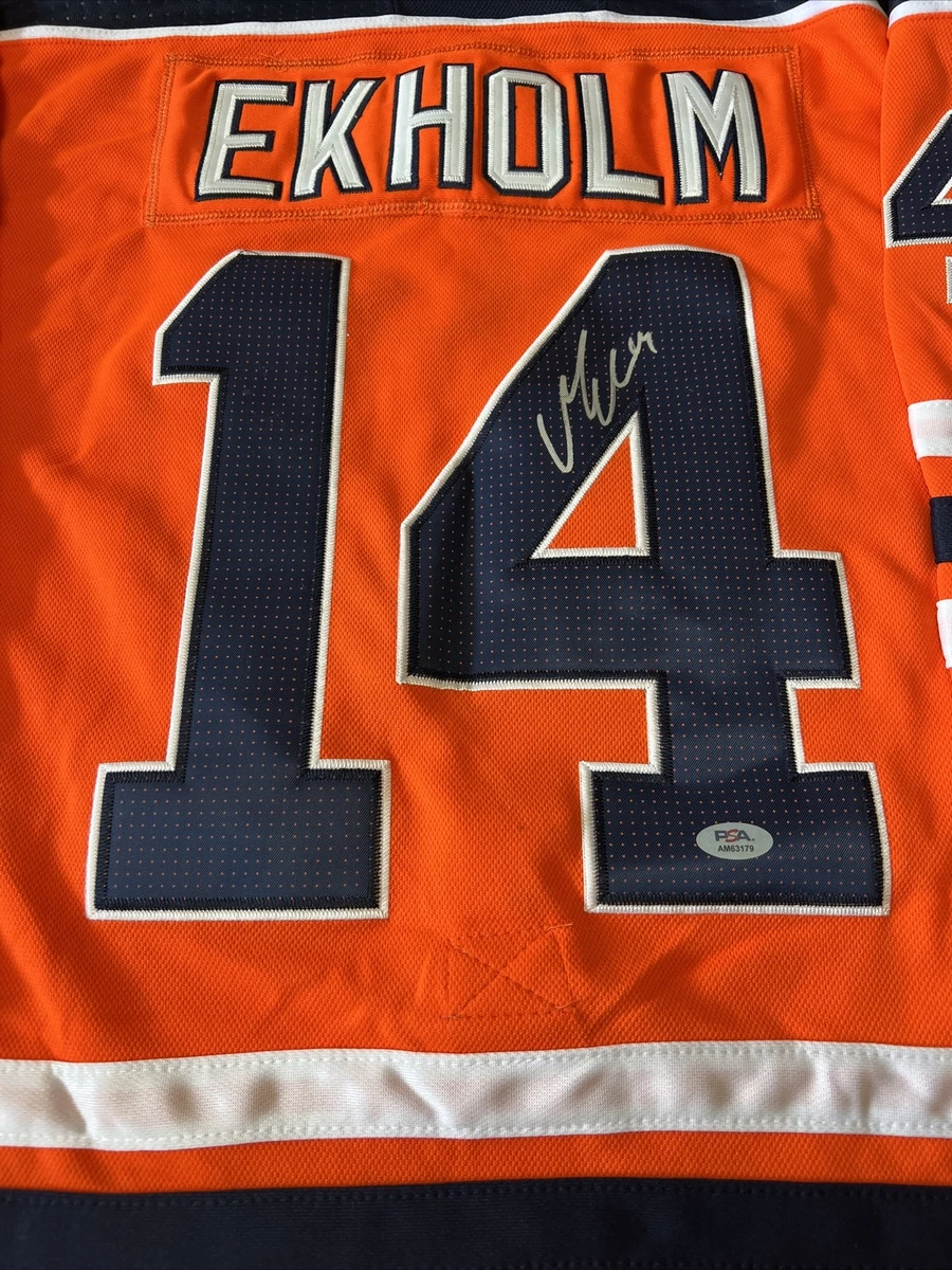 Mattias Ekholm Signed Edmonton Oilers adidas Third Navy Pro Jersey