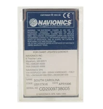 Navionics Chart South Carolina Furuno Marine Data Card US117X16