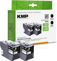 Kmp Doublepack B58BX Schwarz Tintenpatrone Ersetzt Brother LC-LC-3219XLBK