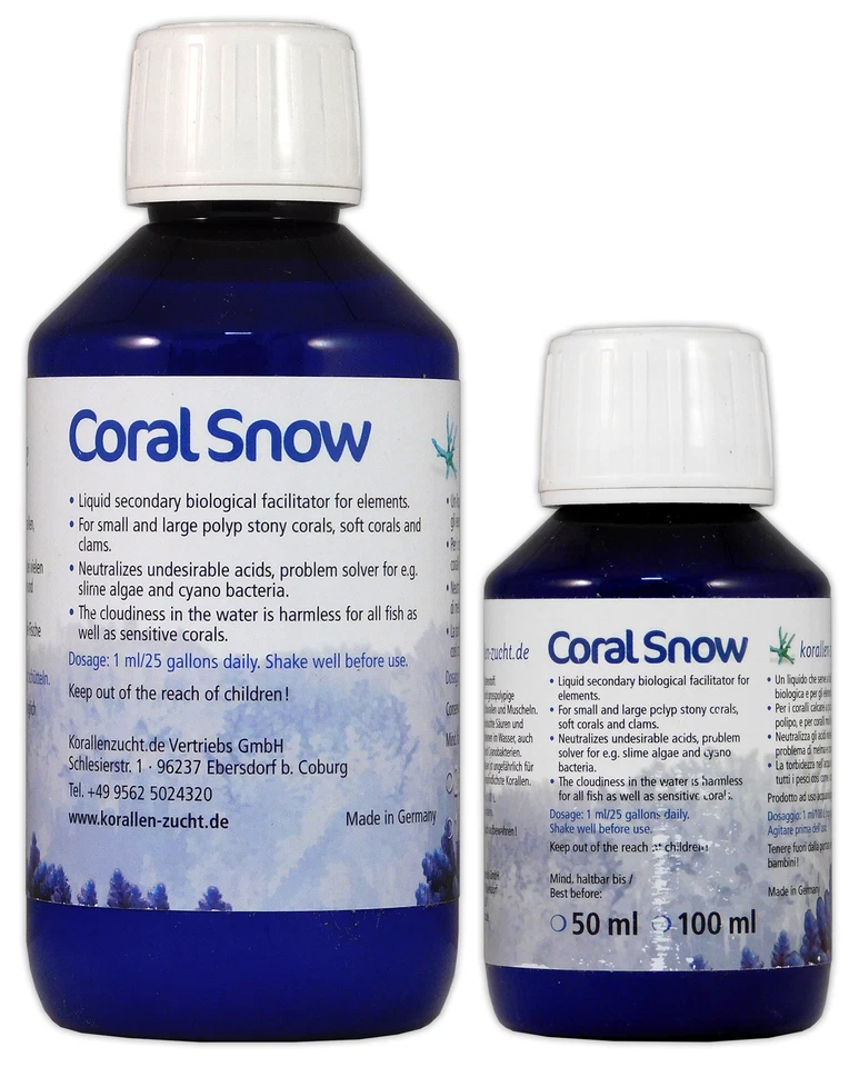 Korallen Zucht Coral Snow 100ml 250ml Coral Marine Aquarium Fish Tank
