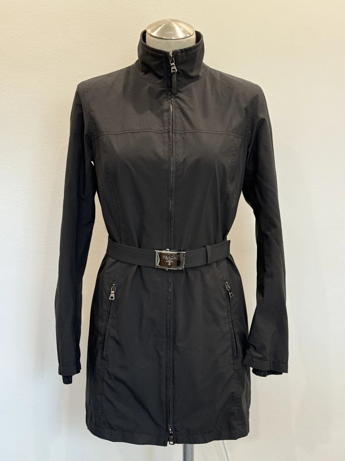 Prada trench vintage nero taglia 42
