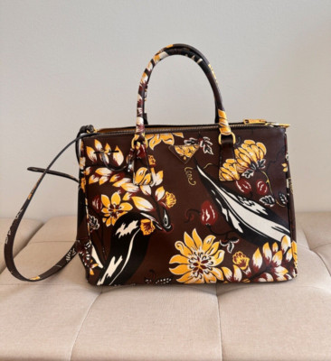 Prada Tasche Floral Special Edition Saffiano Leder  Zustand gut