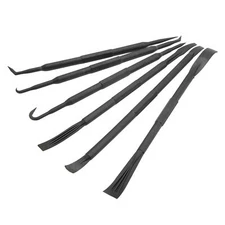 6PCS Prying Bar Hook Set Double Ended Black for Removing O Ring Sealing Accessor
