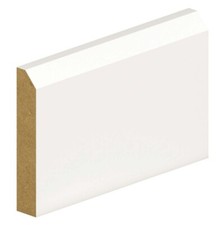 MDF Skirting Primed Chamfered 120mm x 2.7M Pack of 40 Lengths - 108metres