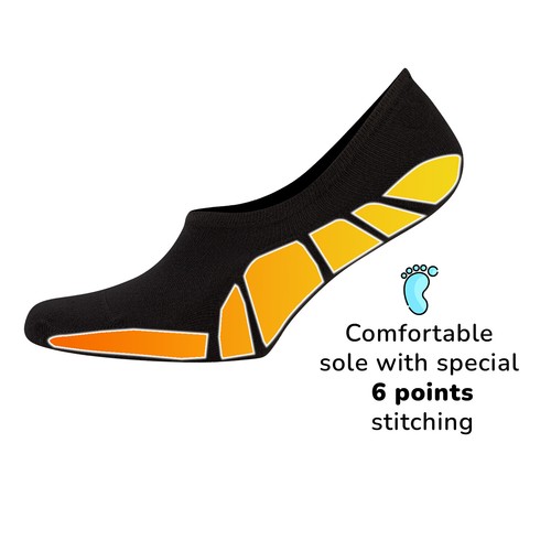 Cosyfeel® Unisex No-Show Liner Socks 6-Pack Bamboo Material Durable Seamless Toe - Picture 12 of 90