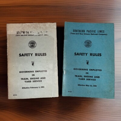 1956/61 Southern Pacific Company Railroad Safety Rules Train Engine Yard Service