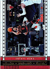 2021-22 NBA Hoops Basketball Lights Camera Action Holo Foil #7 Zach LaVine