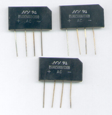 3 x  GLEICHRICHTER BRÜCKE  B500C5000-3300 -~~+  TOP NEU