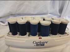 CURLCARE by Conair Hot Hair Curlers 20 Flocked Velvety Pageant Rollers VTG Works