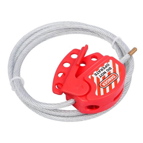 RealPlus 2 Lockout Tagout Cable Lock, 5/32" x 6.5ft Adjustable Steel Cable Lock - Picture 4 of 8