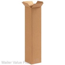 50 - 4 x 4 x 20 Corrugated Shipping Boxes Packing Storage Cartons Cardboard Box