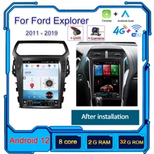 12.1" Tesla Style Car Multimedia Player For Ford Explorer Radio Vertical Screen