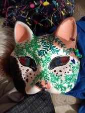 Calico Cat Therian Mask