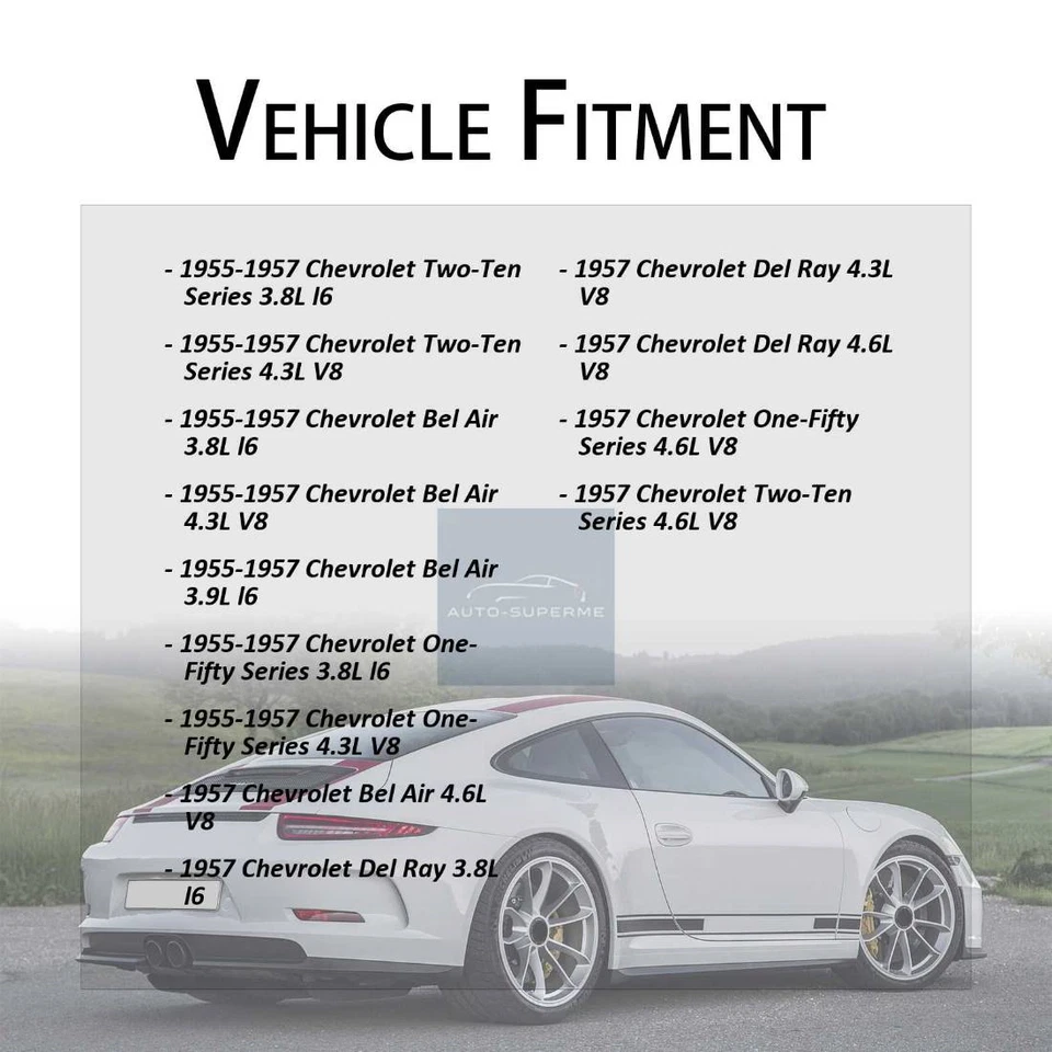 Juego de 2 cables de freno de estacionamiento traseros para Chevrolet Two-Ten Series 4,6 L 1957 Foto 2 de 4