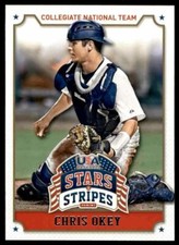 2015 Panini USA Baseball Stars And Stripes Chris Okey #20