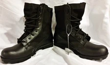MIL-SPEC MILITARY JUNGLE COMBAT BOOTS BLACK HOT WEATHER VENTED 11 REGULAR NWT
