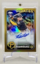 Endy Rodriguez 2024 Topps Chrome Rookie GOLD Refractor Auto RC #/50 SSP Pirates