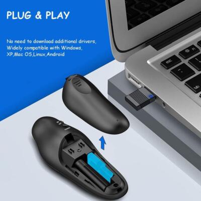 Wireless Powerpoint Presenter Clicker Pointer New O9
