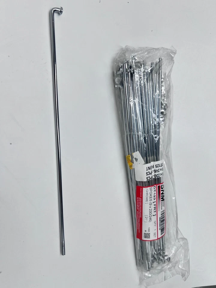 Yamaha Enduro DT DT125 DT175 Wheel Spoke SET Front and Rear 18' 21' CP Foto 3 de 4